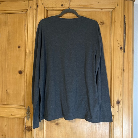 Banana Republic Women’s Long Sleeve Tee w/ Bicycle Graphic Charcoal Gray Size XL - Picture 2 of 5